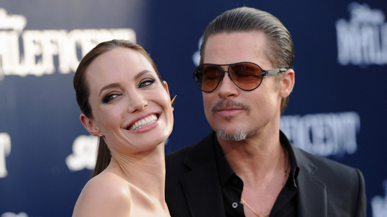 Angelina Jolie et Brad Pitt à l'avant-première de Maléfique