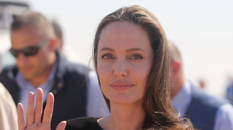 Angelina Jolie dans un camp de réfugiés en septembre 2016