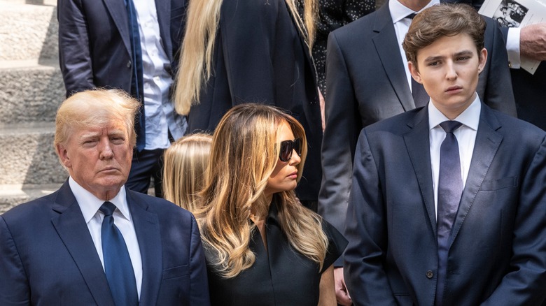 Barron Trump avec ses parents