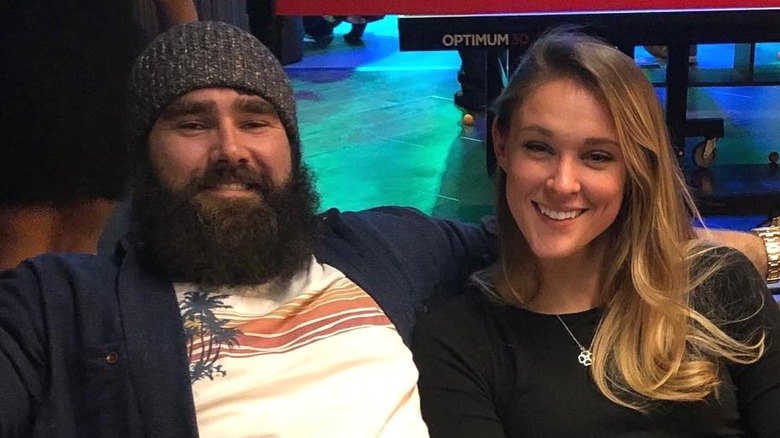 Jason, Kylie Kelce souriant