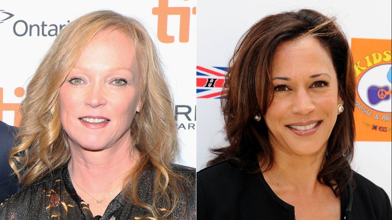 Kerstin Emhoff et Kamala Harris souriantes