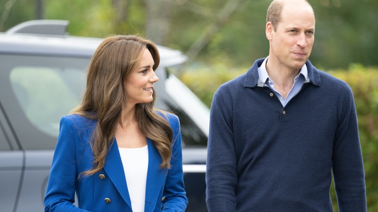 Kate Middleton et le prince William en promenade