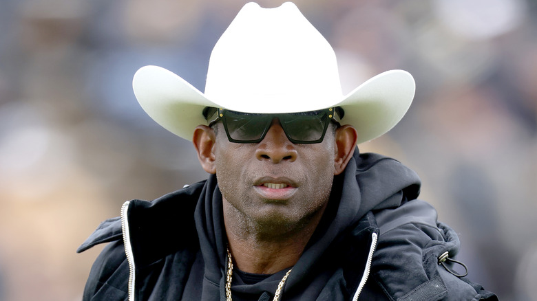 Deion Sanders sur le terrain