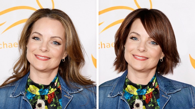 Kimberly Williams-Paisley porte une veste en jean