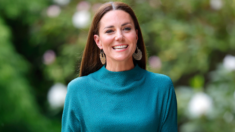 Kate Middleton porte du turquoise