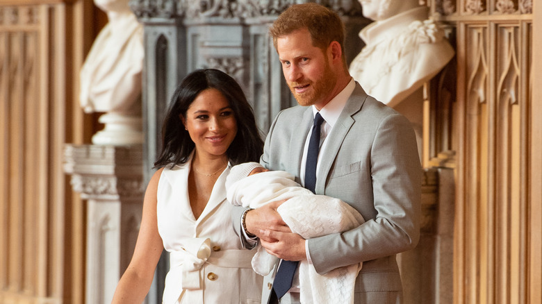 Meghan et Harry avec Archie