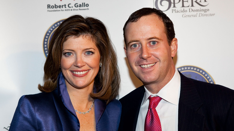 Norah O'Donnell et Geoff Tracy en 2008