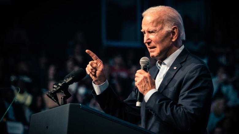 Joe Biden prononçant un discours