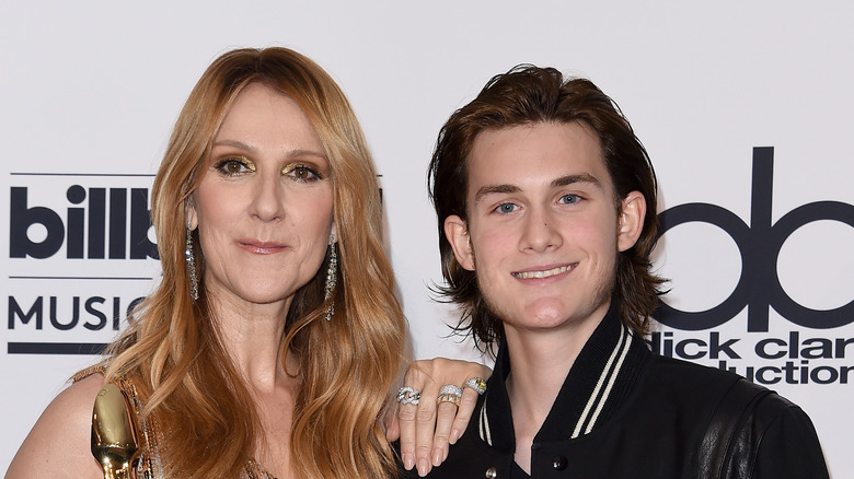 Céline Dion et René-Charles Angélil sur le tapis rouge