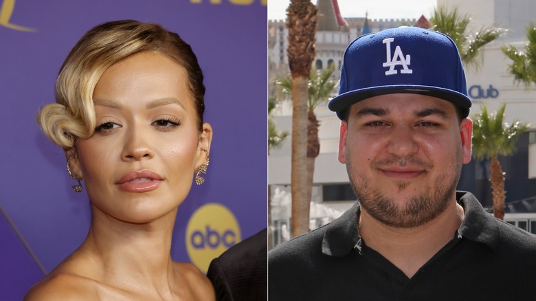 Rita Ora, à gauche, et Rob Kardashian, à droite