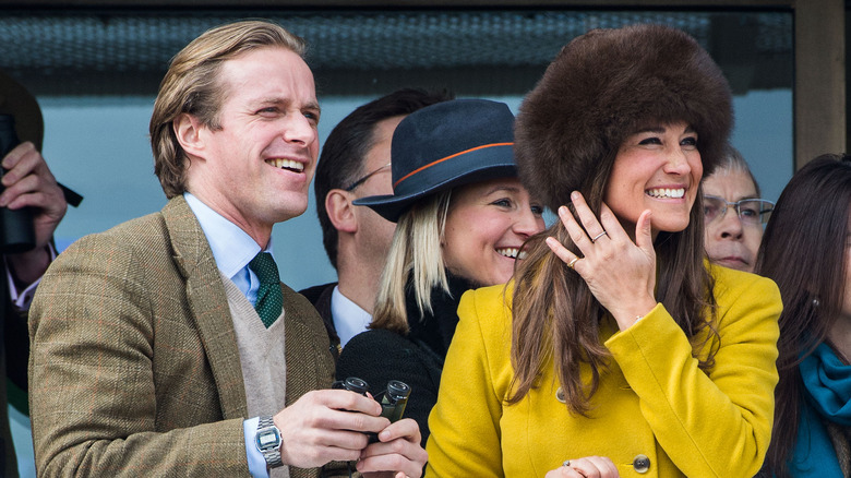 Thomas Kingston et Pippa Middleton souriants