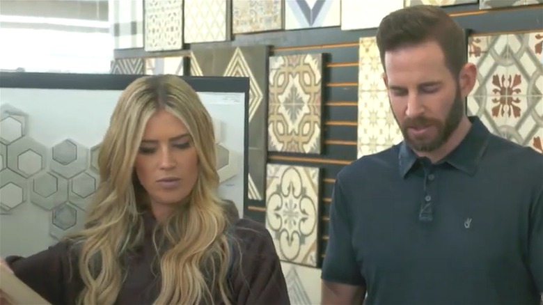 Christina et Tarek El Moussa sur le tournage de Flip or Flop