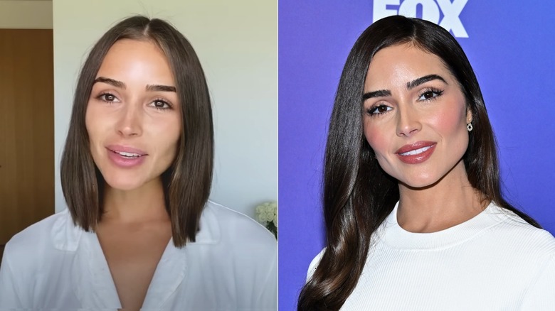 Olivia Culpo avec partie médiane, partie latérale