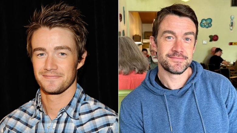 Robert Buckley alors, à gauche, et maintenant, à droite