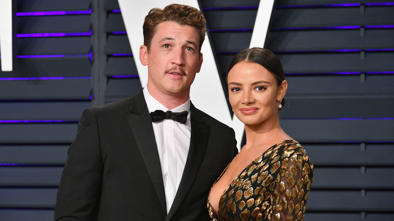 Miles Teller et Keleigh Sperry souriants