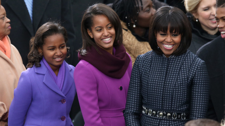 Sasha, Malia et Michelle Obama