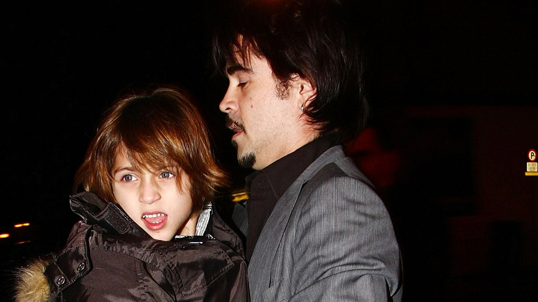 Colin Farrell tenant son fils James