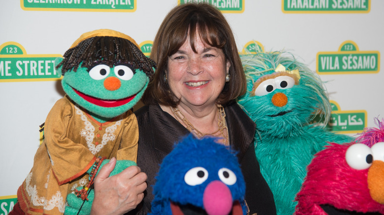 Personnages d'Ina Garten et de Sesame Street