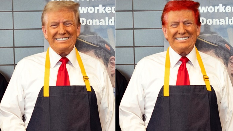 Donald Trump aux cheveux roux