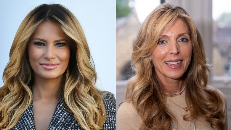 Melania Trump et Marla Maples 