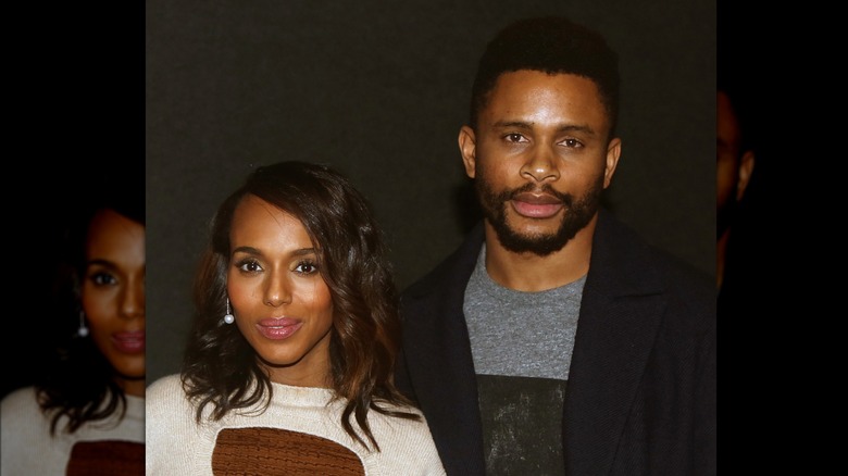 Kerry Washington pose avec son mari Nnamdi Asomugha