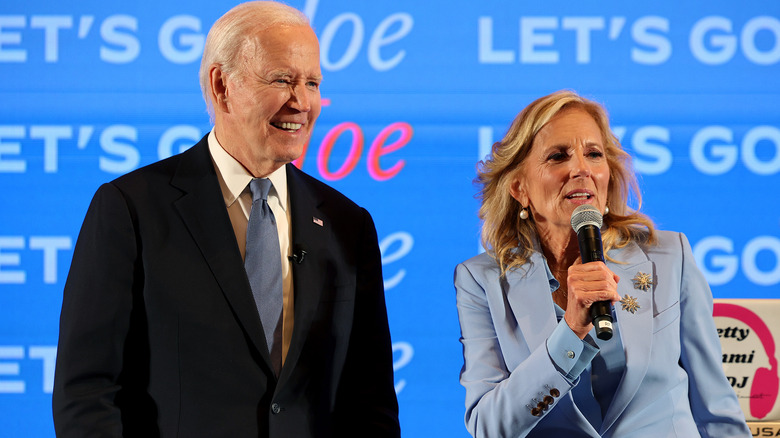 Jill et Joe Biden en campagne 