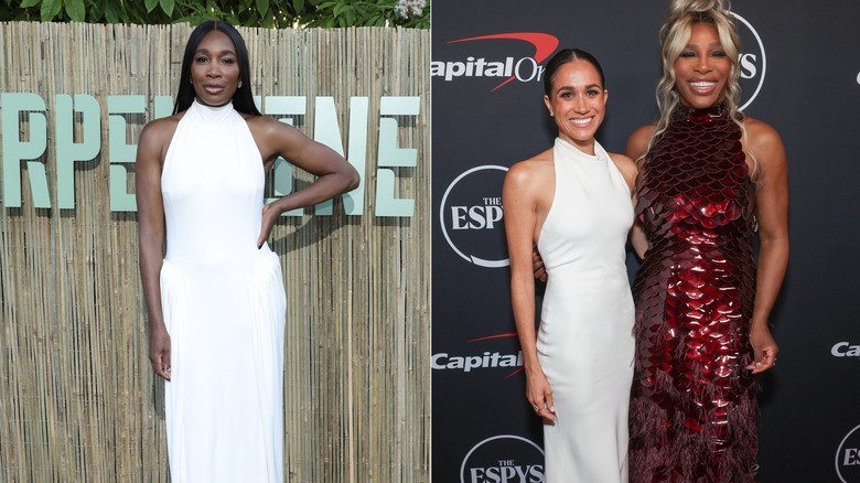 Vénus Williams ; Meghan Markle et Serena Williams