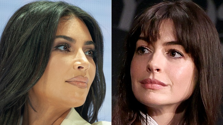 Kim Kardashian et Anne Hathaway composite