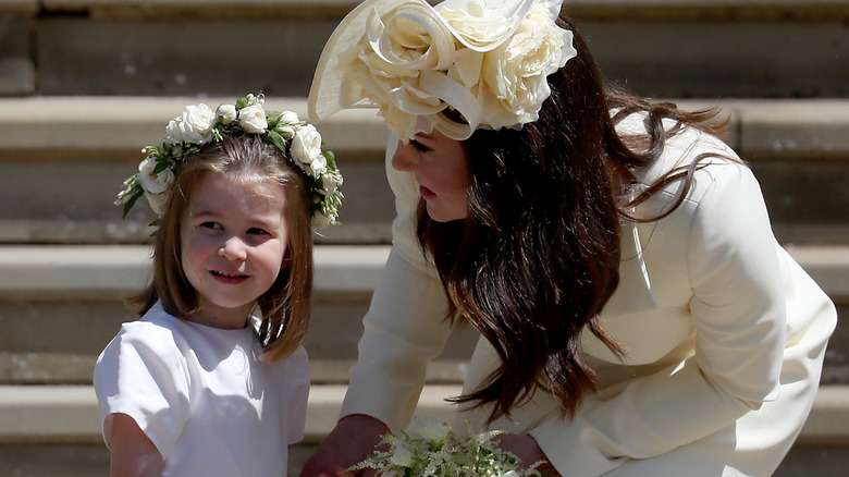 Kate Middleton s'occupe de la princesse Charlotte