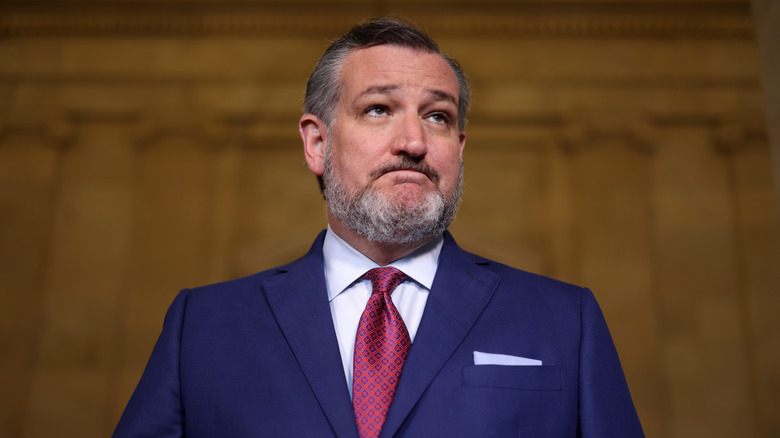 Ted Cruz dans la salle du Sénat