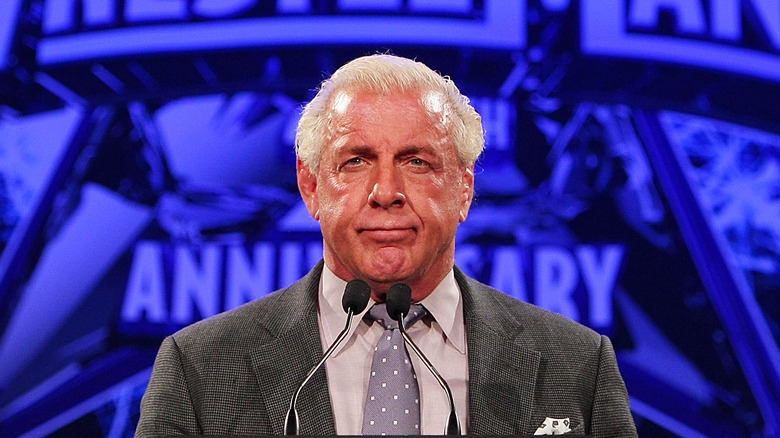 Ric Flair podium événement Wrestemania