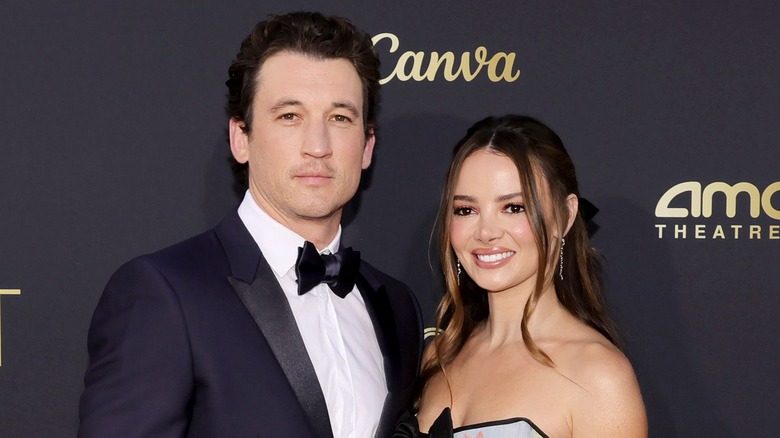 Miles Teller et Keleigh Sperry posant