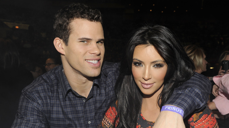 Kim Kardashian et Kris Humphries posent ensemble lors d'un événement Prince