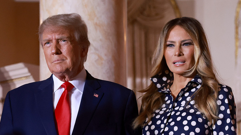 Donald et Melania Trump se lèvent