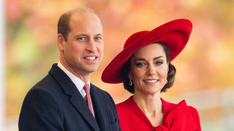 Le prince William et Kate Middleton souriants