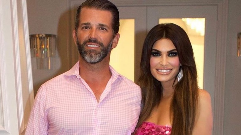 Donald Trump Jr, Kimberly Guilfoyle, pose