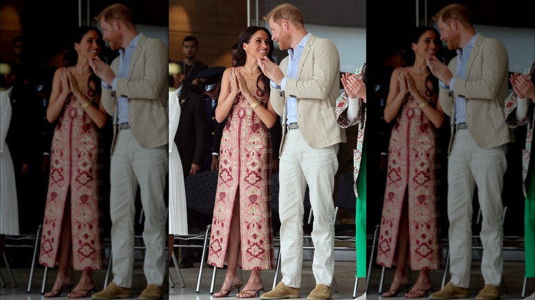 Meghan Markle et le prince Harry applaudissent