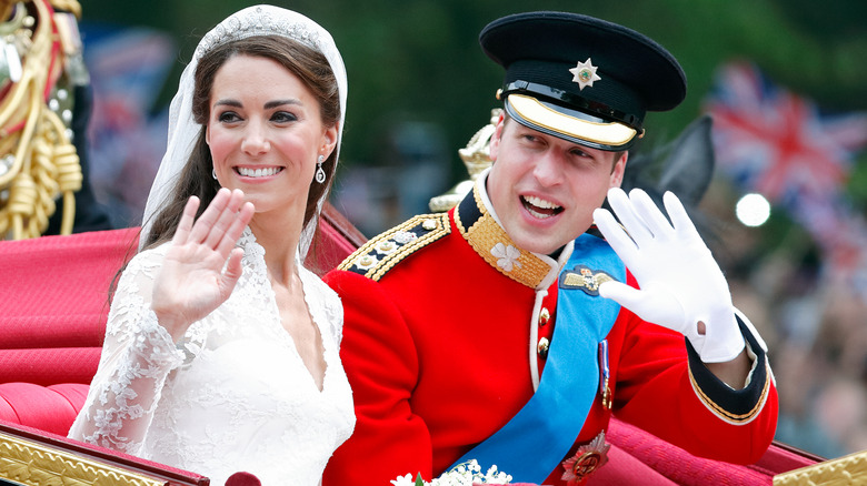 Kate Middleton et le prince William en calèche