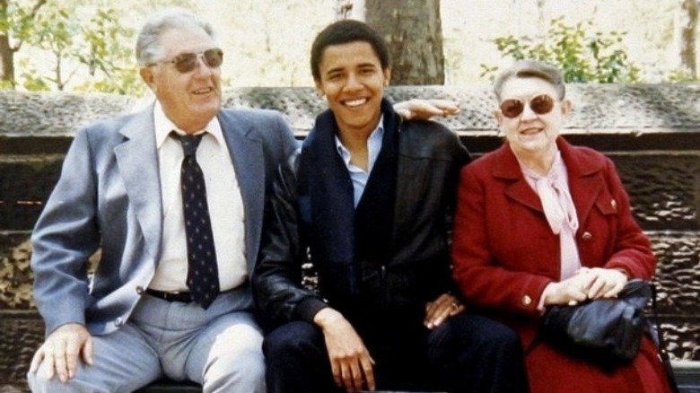 Barack Obama avec ses grands-parents