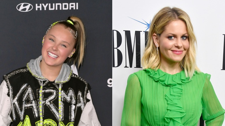 JoJo Siwa, à gauche, et Candace Cameron Bure, à droite