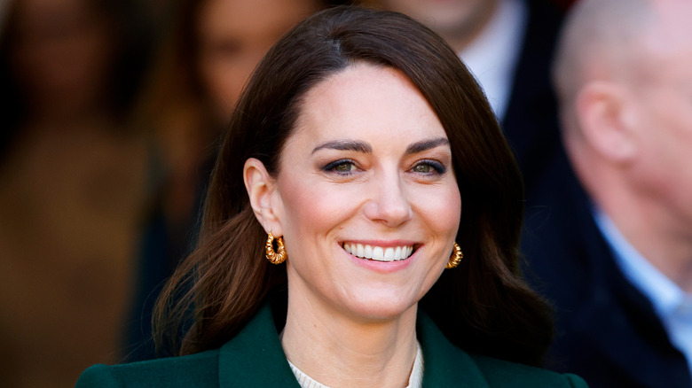 Kate Middleton avec un grand sourire