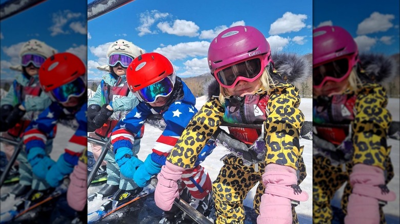 Luke et Carolina Trump portent des combinaisons de ski