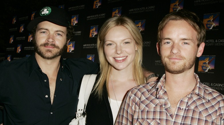 Danny Masterson, Laura Prepon et Christopher Masterson au Hard Rock Café de Las Vegas, Nevada