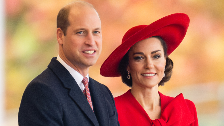 Le prince William et Kate Middleton souriants