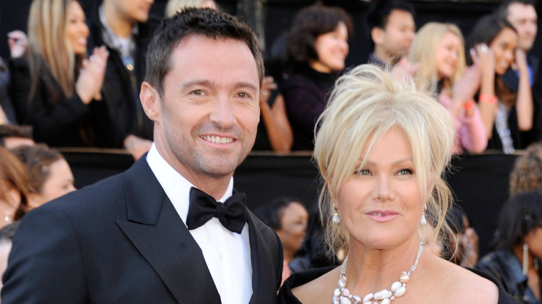 Hugh Jackman et Deborra-lee Furness souriants