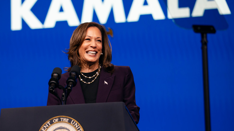 Kamala Harris prononce un discours