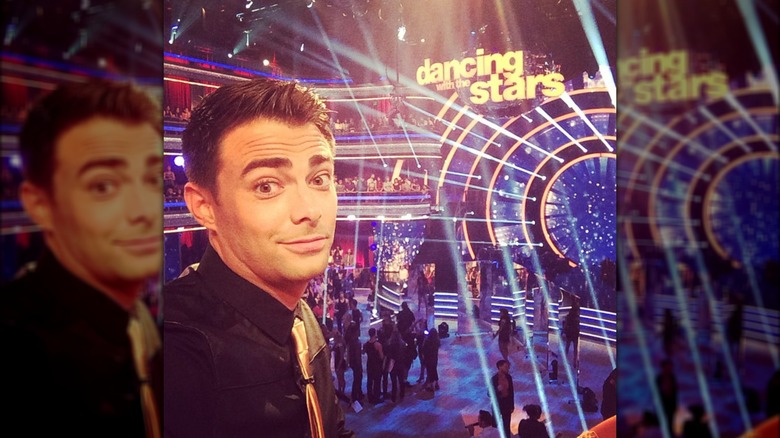 Jonathan Bennett sur le tournage de Danse avec les stars