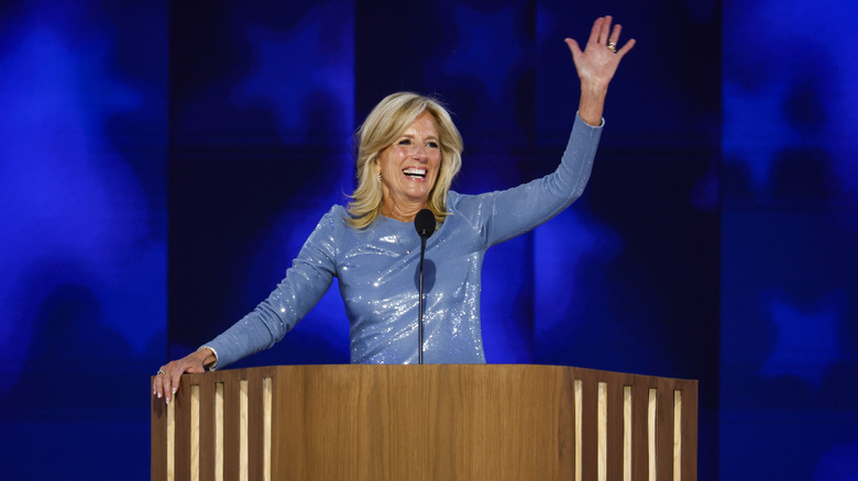 Jill Biden sur le podium