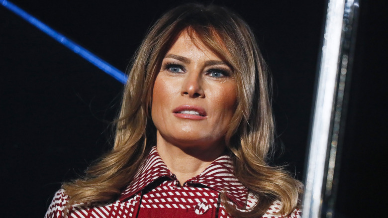 Melania Trump prononçant un discours