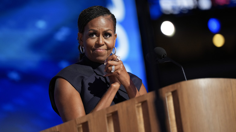 Michelle Obama parlant